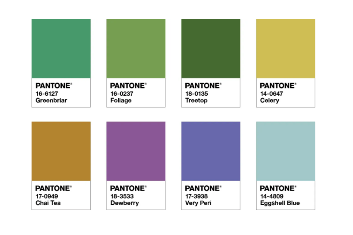 colore pantone 2022 palette verde abbinamenti